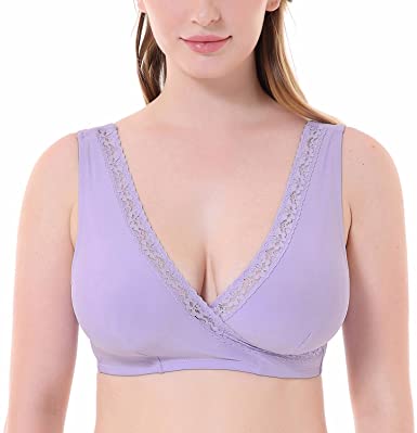 DELIMIRA Soft Cup Wire free Sleep Comfort Support Plus Size Bra